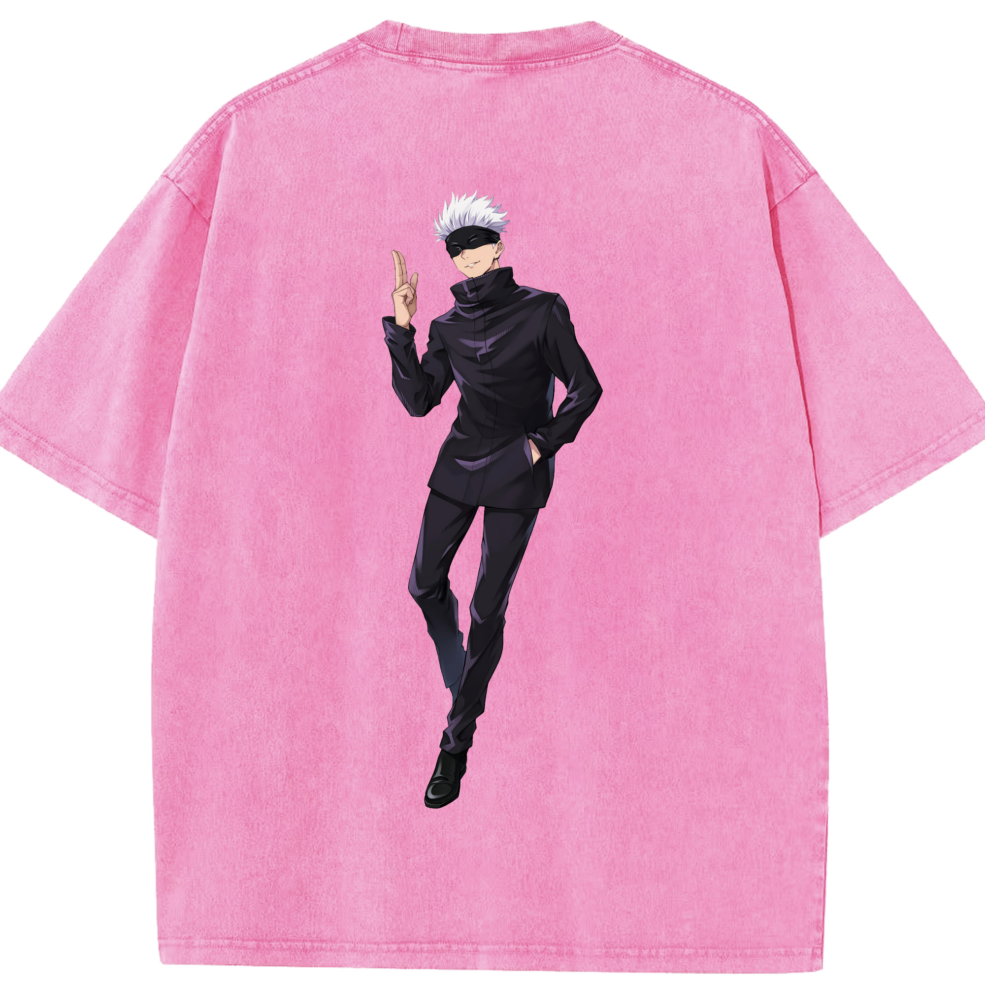 （画像用） 呪術廻戦 Jujutsu Kaisen 綿100% ヴィンテージ風 半袖Tシャツ（背面プリント）